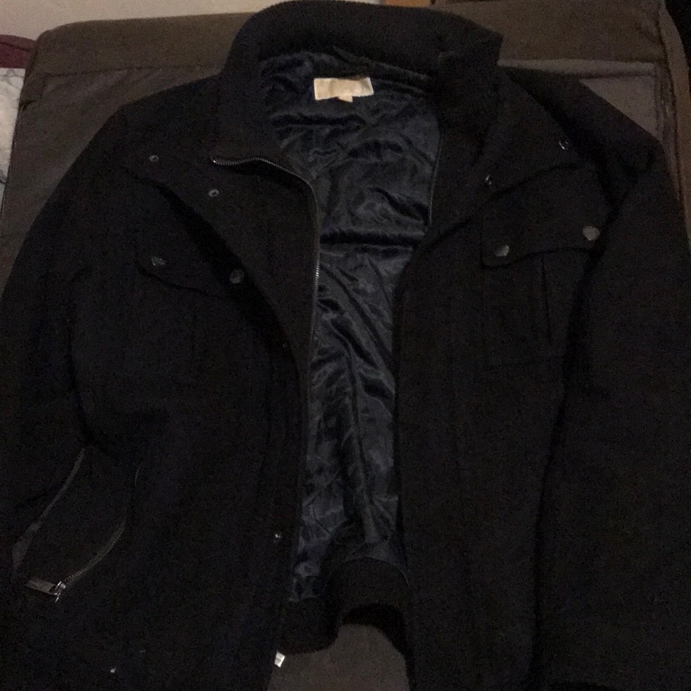 Michael Kors Wool Attached Bib Field Coat